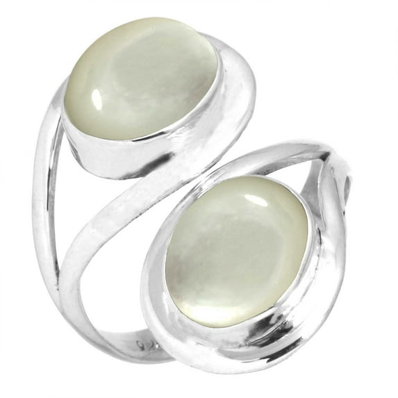 Mother Of Pearl Ring 925 Sterling Silver Handmade Jewelry