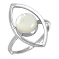 thumbnail image 1 of 925 Sterling Silver Women Jewelry Natural Mother Of Pearl Ring, 1 of 5