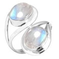 thumbnail image 1 of Natural Rainbow Moonstone Ring 925 Sterling Silver Handmade Jewelry, 1 of 6