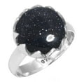 thumbnail image 1 of 925 Sterling Silver Ring Blue Sunstone Handmade Jewelry, 1 of 5