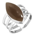 thumbnail image 1 of Natural Smoky Topaz Ring 925 Sterling Silver Handmade Jewelry, 1 of 5