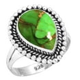 thumbnail image 1 of Copper Green Turquoise Women Jewelry 925 Sterling Silver Ring, 1 of 6