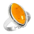 thumbnail image 1 of Amber Ring 925 Sterling Silver Handmade Jewelry, 1 of 5