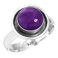 thumbnail image 1 of 925 Sterling Silver Ring Natural Amethyst Handmade Jewelry, 1 of 6