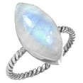 thumbnail image 1 of Natural Rainbow Moonstone Women Jewelry 925 Sterling Silver Ring, 1 of 6