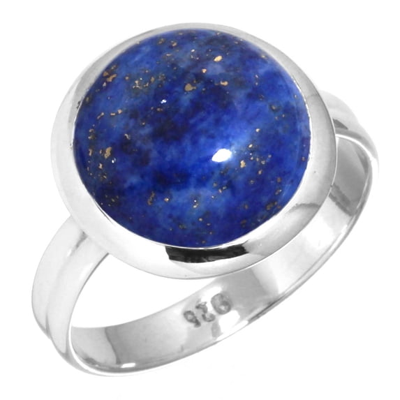 Natural Lapis Ring 925 Sterling Silver Handmade Jewelry