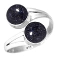 thumbnail image 1 of Blue Sunstone Ring 925 Sterling Silver Handmade Jewelry, 1 of 5