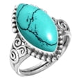 thumbnail image 1 of 925 Sterling Silver Ring Turquoise Handmade Jewelry, 1 of 6