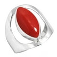 thumbnail image 1 of 925 Sterling Silver Women Jewelry Red Stone Ring, 1 of 5