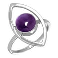 thumbnail image 1 of 925 Sterling Silver Women Jewelry Natural Amethyst Ring, 1 of 6