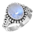 thumbnail image 1 of Rainbow Moonstone Ring 925 Sterling Silver Handmade Jewelry, 1 of 6