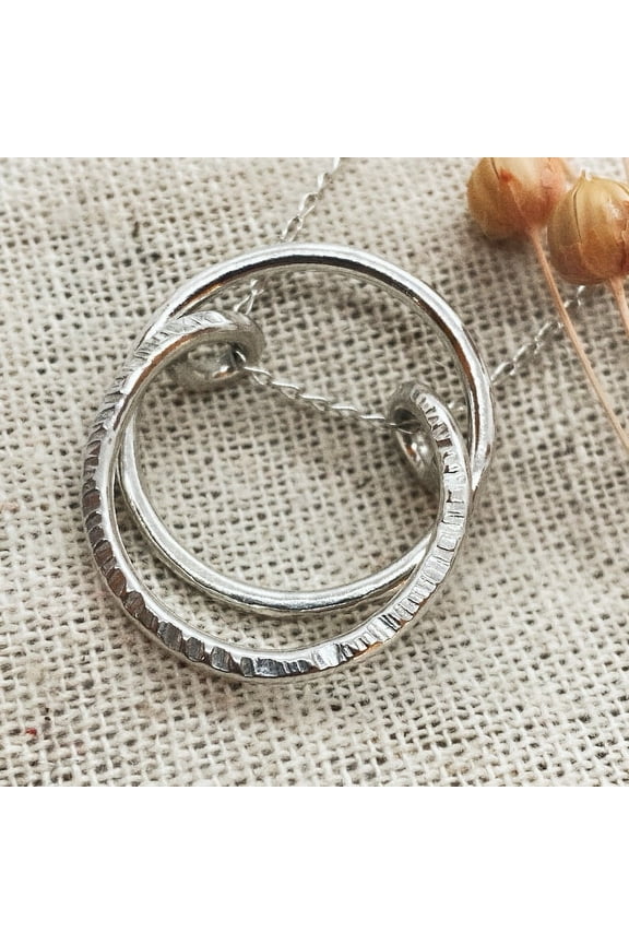 925 Silver Ring Holder Necklace - Sterling Silver Pendant - Wedding Ring Holder - Nurse Gift - Chef Gift