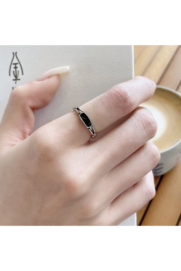 925 Silver Ring Non-fading Niche