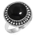 thumbnail image 1 of 925 Silver Ring For Women - Girls Real Black Onyx Stone Silver Ring Size 8 July Birthstone Handmade Silver Ring Size 8 Gift For Women On Mothers' Day 925 Silver Jewelry With Gemstone, 1 of 5