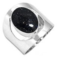 thumbnail image 1 of 925 Silver Ring For Women - Men Blue Sunstone Stone Silver Ring Size 10 Hand Made Silver Ring Size 10 Gift For Ladies On New Year 925 Silver Jewelry With Gemstone, 1 of 5