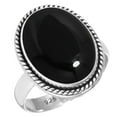 thumbnail image 1 of 925 Silver Ring For Women - Teens Real Black Onyx Stone Silver Ring Size 13 July Birthstone Hand Made Silver Ring Size 13 Gift For Wife On Anniversary 925 Silver Jewelry With Gemstone, 1 of 5