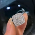 thumbnail image 1 of 925 Silver Rings Women Wedding Anniversary Gorgeous Cubic Zircon Jewelry Sz 6-10, 1 of 9