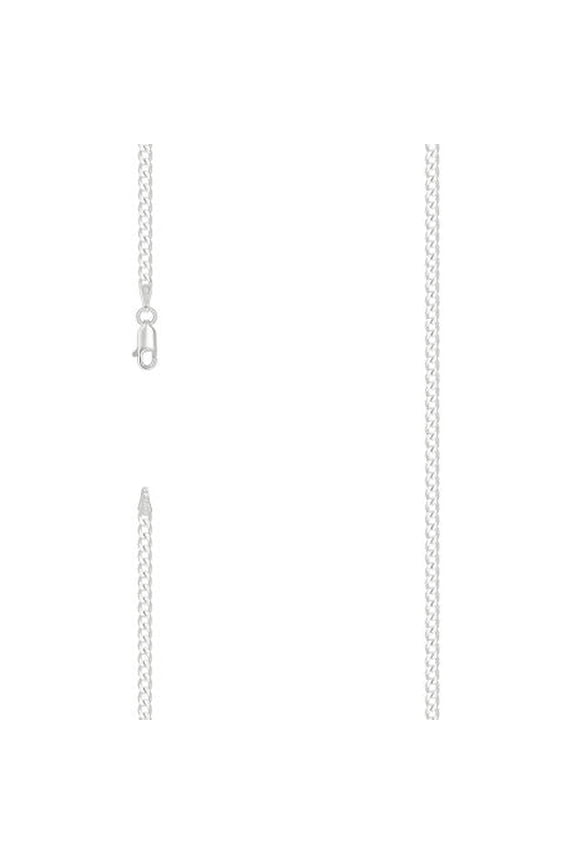 925 Silver Solid Classic Cuban 3mm | Exclusive Jewelers - 8" Inch