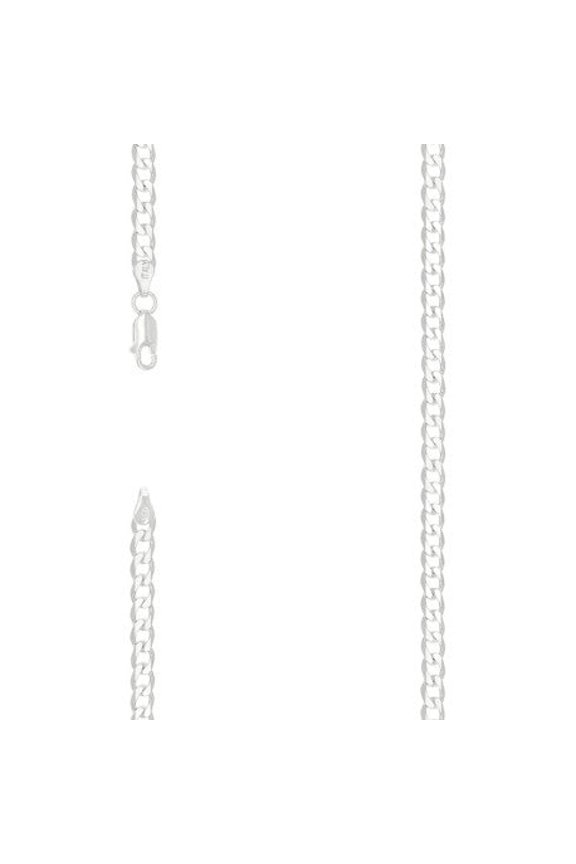 925 Silver Solid Classic Cuban 5mm | Exclusive Jewelers - 8" Inch