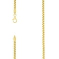 thumbnail image 1 of 925 Silver Solid Franco Chain Yellow 2.5mm Necklace 24 Inch Chain Necklace for Women and Men, 1 of 2