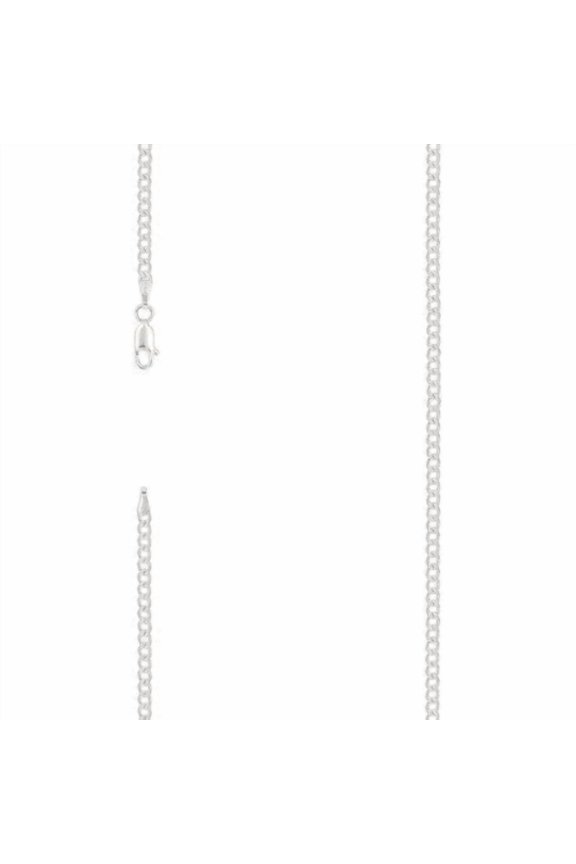 925 Silver Solid Pave Classic Cuban 3mm | Exclusive Jewelers - 8" Inch