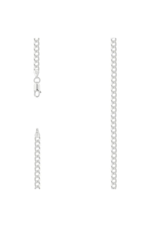 925 Silver Solid Pave Classic Cuban 5mm | Exclusive Jewelers - 24" Inch