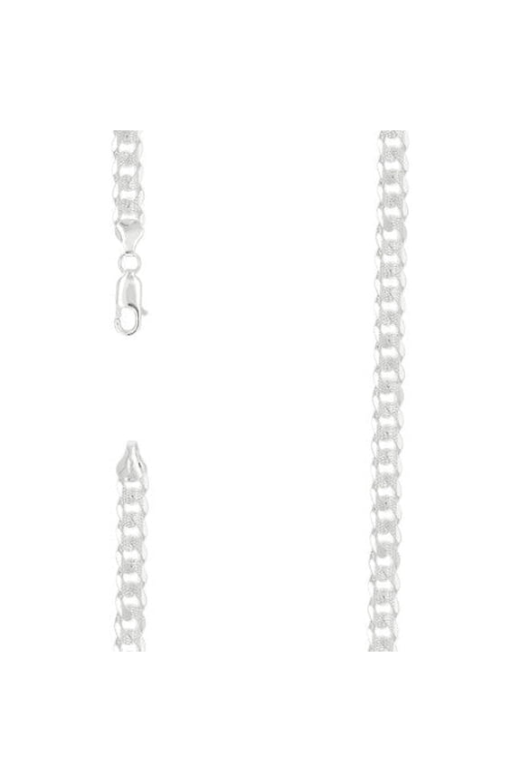 925 Silver Solid Pave Classic Cuban 8mm | Exclusive Jewelers - 22" Inch