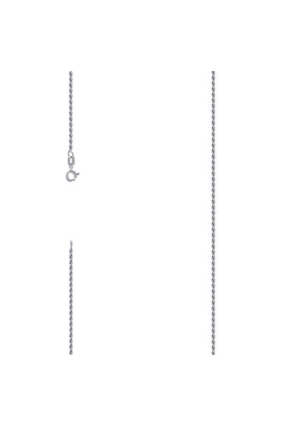925 Silver Solid Rope Chain 0.5mm | Exclusive Jewelers - 8" Inch