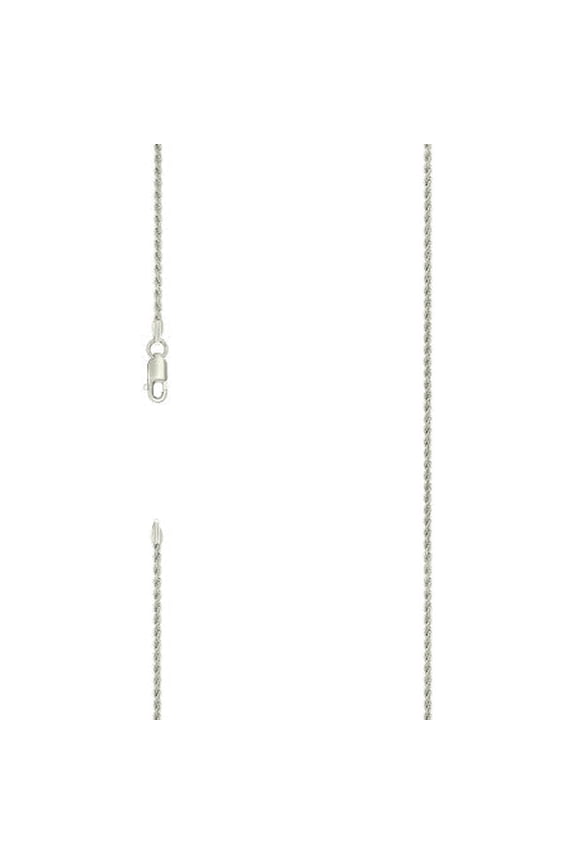 925 Silver Solid Rope Chain 1.5mm | Exclusive Jewelers - 18" Inch