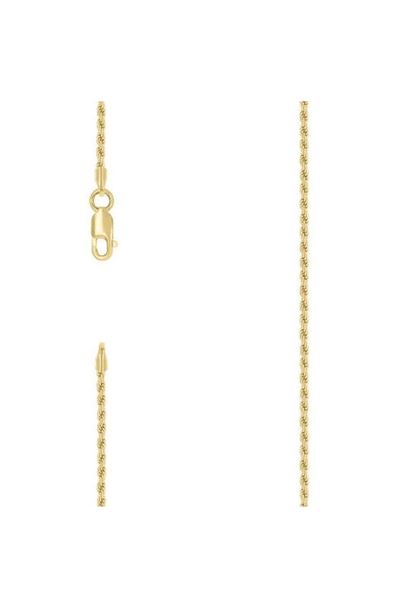 925 Silver Solid Rope Chain 1.5mm | Exclusive Jewelers - 8" Inch