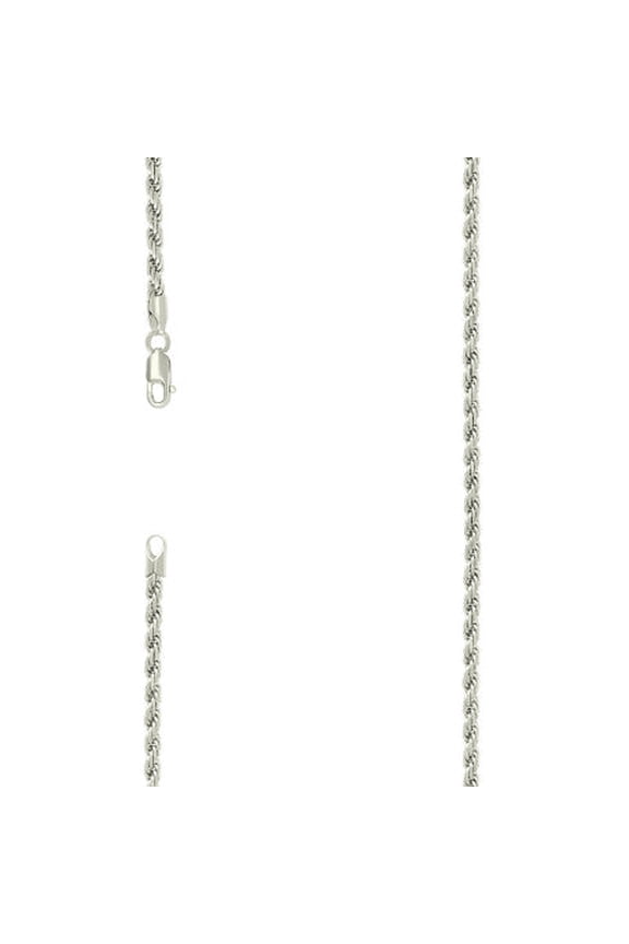 925 Silver Solid Rope Chain 3.5mm | Exclusive Jewelers - 7" Inch