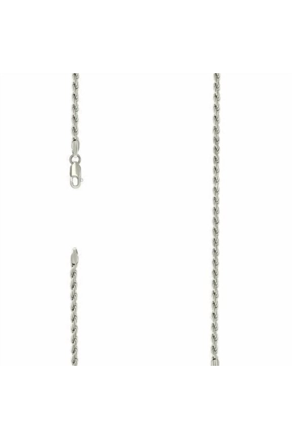 925 Silver Solid Rope Chain 3mm | Exclusive Jewelers - 8" Inch