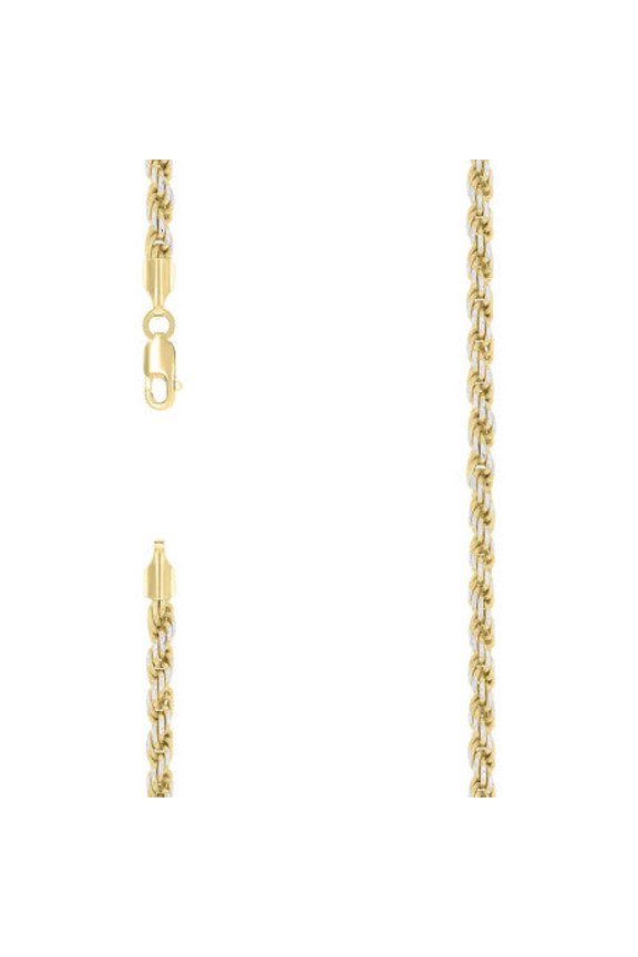 925 Silver Solid Rope Chain 4mm | Exclusive Jewelers - 18" Inch