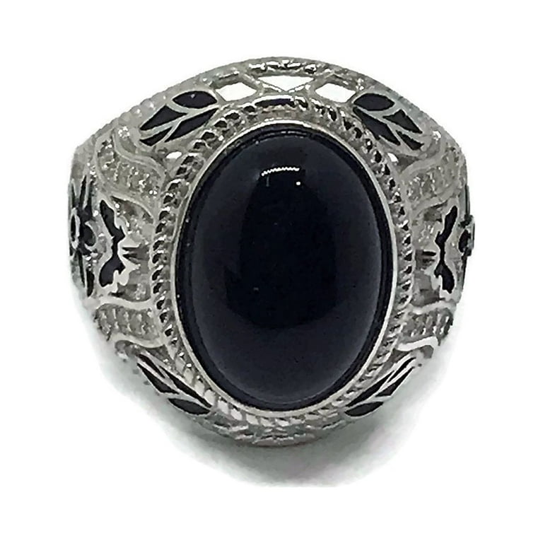 Mens solid sterling silver rings shop