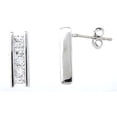 thumbnail image 1 of 925 Sterling Princess Cut Fashion Sterling Silver Earrings Makes a Unique Wife Birthday Gift, 1 of 1
