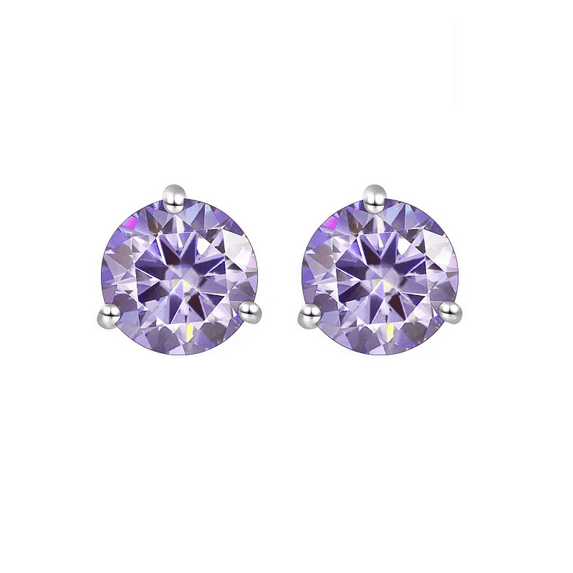 925 Sterling Silver 0.5Ct/1Ct D Color Moissanite Earrings for Women Daily Classical Simple Design