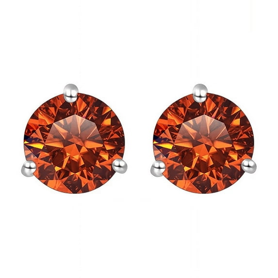 925 Sterling Silver 0.5Ct/1Ct D Color Moissanite Earrings for Women Daily Classical Simple Design