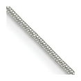 thumbnail image 1 of Silver D.C 0.85-mm Wide Round Snake Chain, 1 of 2