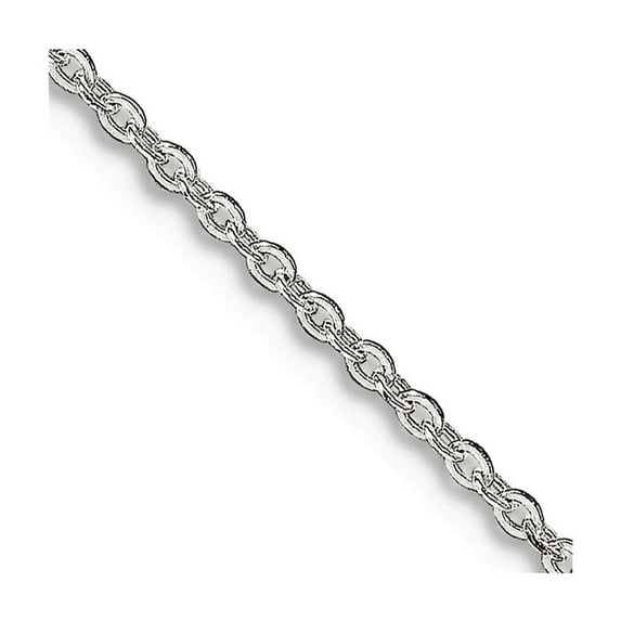 925 Sterling Silver 1.00mm Flat Cable Chain Necklace 16 Inch Chain Necklace for Women and Men