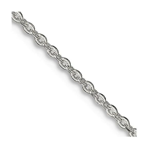 925 Sterling Silver 1.00mm Flat Cable Chain Necklace 20 Inch Chain Necklace for Women and Men