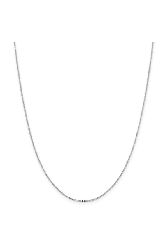 925 Sterling Silver 1.15mm Flat Cable Chain; 20 inch; for Adults and Teens; for Women and Men