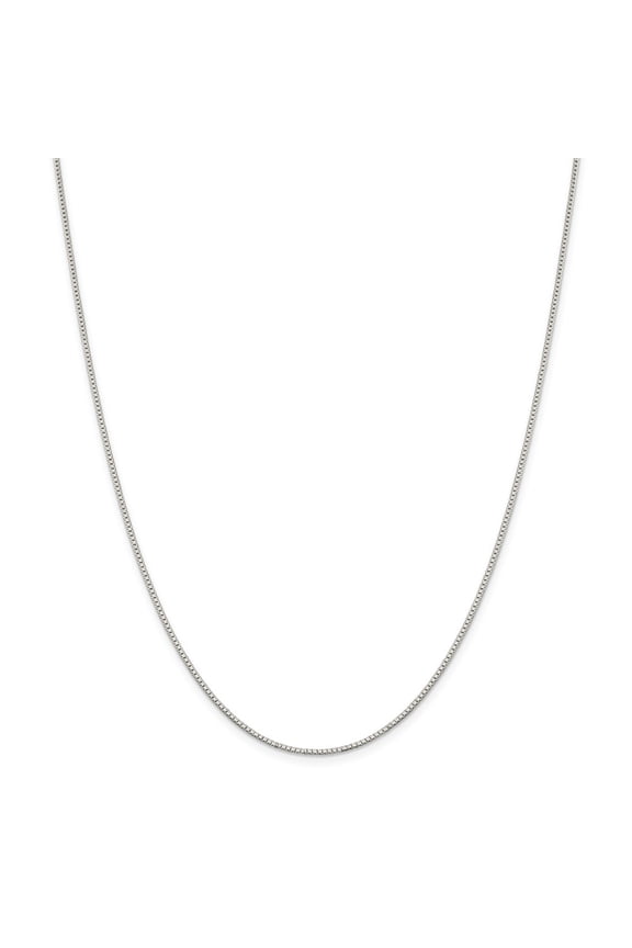 925 Sterling Silver 1.1mm Box Chain; 14 inch; for Adults and Teens; for Women and Men