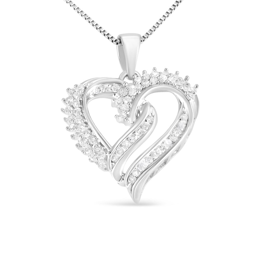 .01ct tw Diamond Louisiana State of Mind Necklace in Sterling Silver