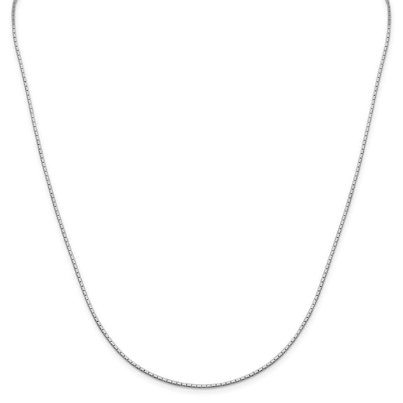 925 Sterling Silver 1.25mm Mirror Box Chain 24 Inch