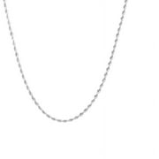 925 Sterling Silver 1.2mm Rope Chain Necklace, 16” to 30”, with Lobster Clasp, for Women, Girls, Unisex