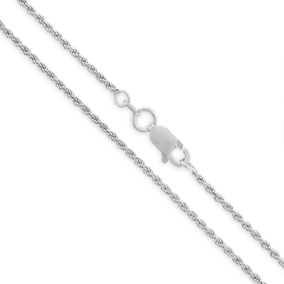 925 Sterling Silver 1.5MM Rope Diamond-Cut Chain Necklaces, Solid 925 Italy, Next Level Jewelry
