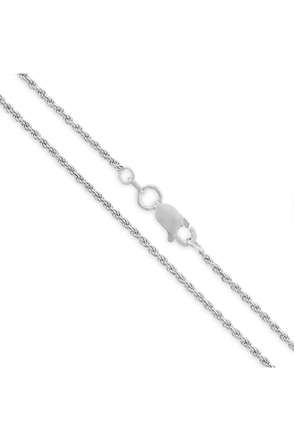 925 Sterling Silver 1.5MM Rope Diamond-Cut Chain Necklaces, Solid 925 Italy, Next Level Jewelry