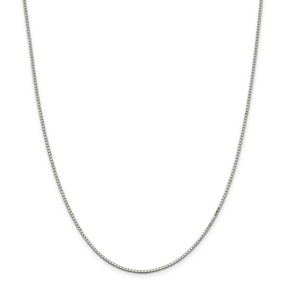 925 Sterling Silver 1.5mm Box Chain 18 Inch