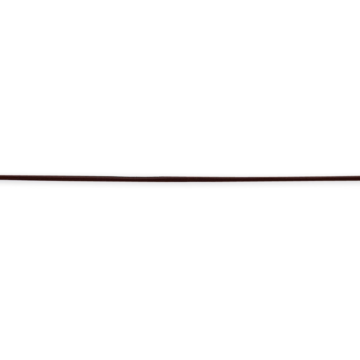925 Sterling Silver 1.5mm Brown Leather Cord Necklace 18 Inch