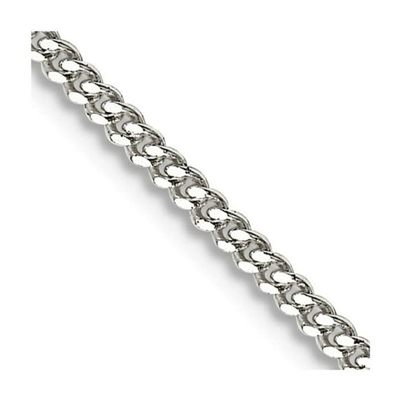 925 Sterling Silver 1.5mm Curb Chain Necklace 28 Inch Chain Necklace for Women and Men - 4.6 Grams